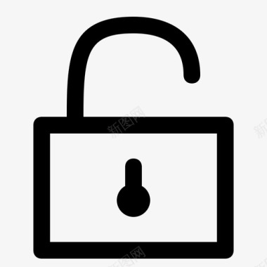 解锁锁定安全密码图标图标