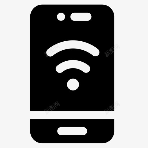 Wifi电话26已填充图标svg_新图网 https://ixintu.com Wifi 填充 电话