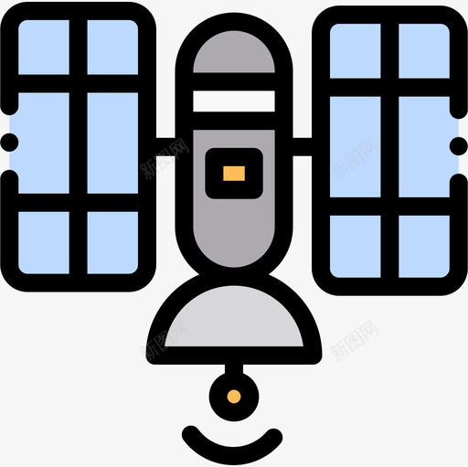 卫星互联网和技术7线性颜色图标svg_新图网 https://ixintu.com 互联网 卫星 技术 线性 颜色