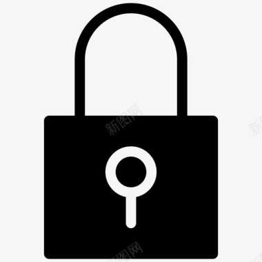 锁定安全编程应用程序网站glyphset71图标图标