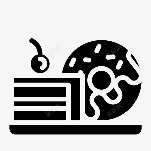 蛋糕食品递送64固体图标svg_新图网 https://ixintu.com 固体 蛋糕 食品递送64