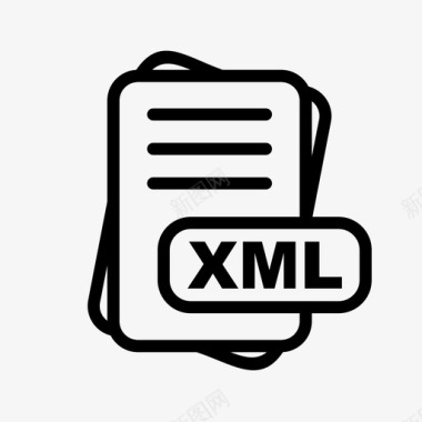 xml文件扩展名文件格式文件类型集合图标包图标