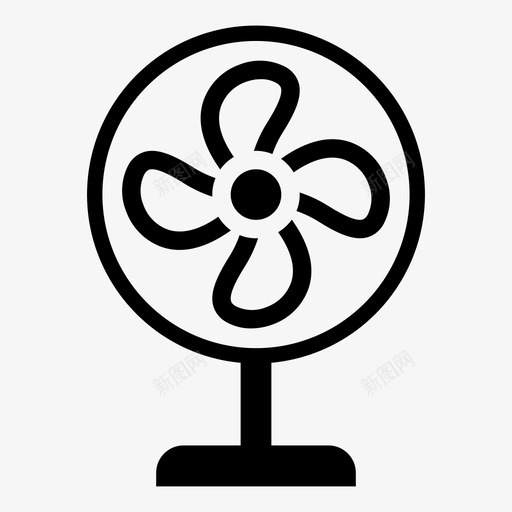 电风扇电器冷却器图标svg_新图网 https://ixintu.com 冷却器 家用电器 电器 电风扇