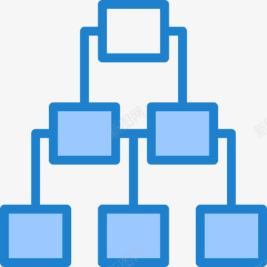 服务器搜索引擎优化和商务5蓝色图标图标