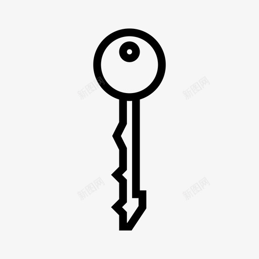 访问钥匙锁图标svg_新图网 https://ixintu.com 业务 密码 访问 钥匙