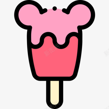 冰淇淋甜点和糖果6线性颜色图标图标