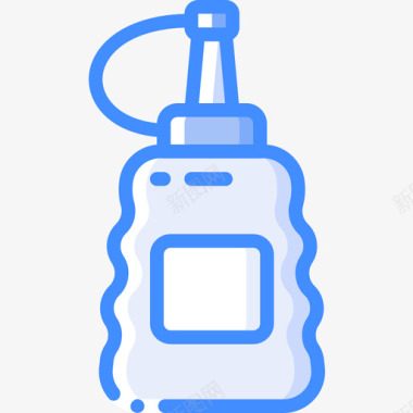 酱汁容器4蓝色图标图标