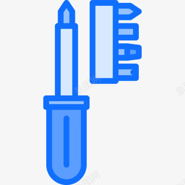 螺丝刀63号工具蓝色图标图标
