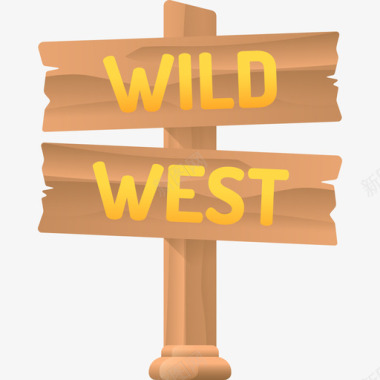 标牌wildwest45彩色图标图标