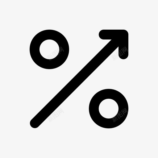 百分比增长营销图标svg_新图网 https://ixintu.com 业务和管理 增长 百分比 营销 销售