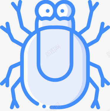 蜱虫虫蓝图标图标