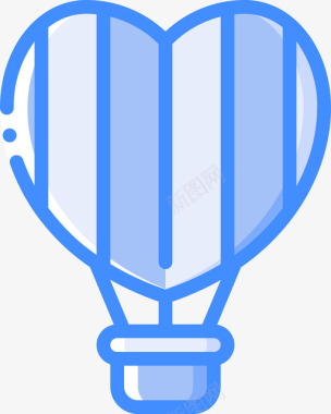 热气球lgbt5蓝色图标图标