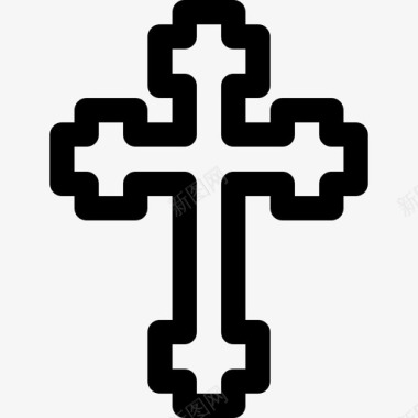 十字架宗教信仰32直系图标图标