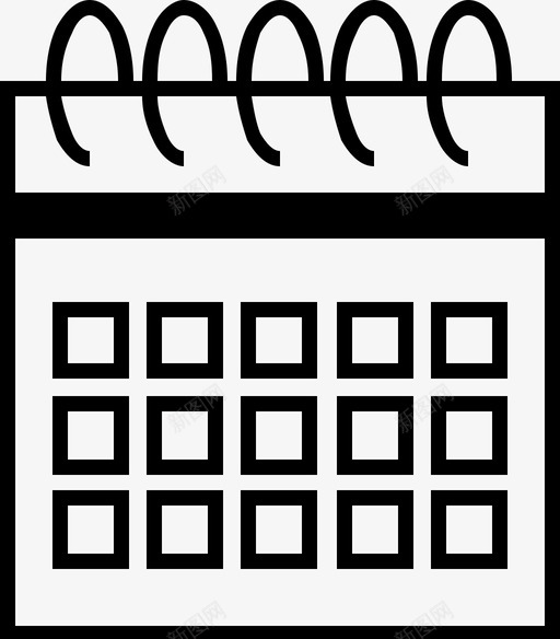 日历日日历挂历图标svg_新图网 https://ixintu.com 周历 挂历 日历 日日历