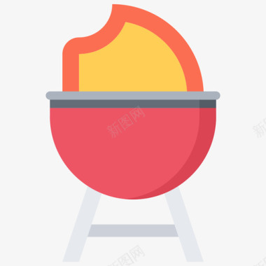 火烧烤26平淡图标图标