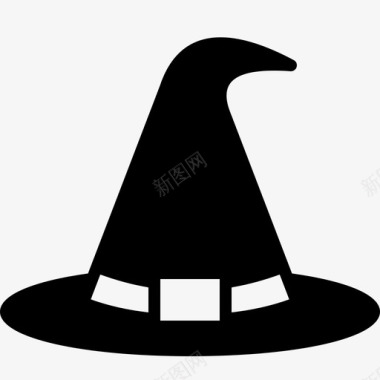 女巫帽配件时尚图标图标