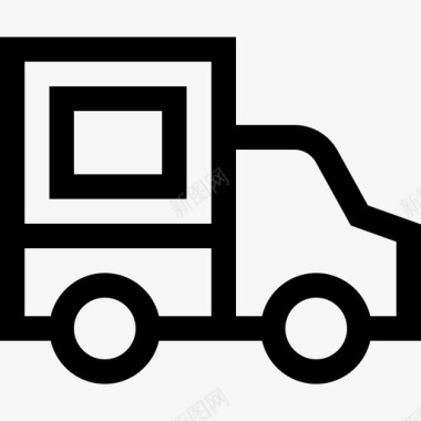 送货卡车零售41线性图标图标