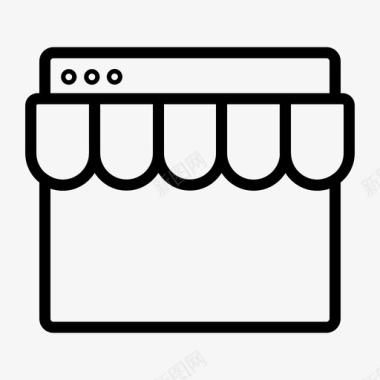 网上购物电子商务网络购物图标图标