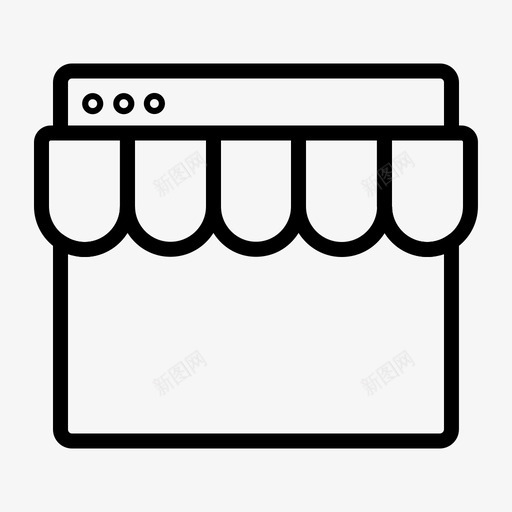 网上购物电子商务网络购物图标svg_新图网 https://ixintu.com 电子商务 网上购物 网络 购物