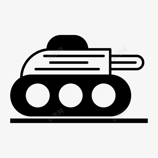 坦克战斗军事图标svg_新图网 https://ixintu.com 军事 坦克 士兵 战争 战斗