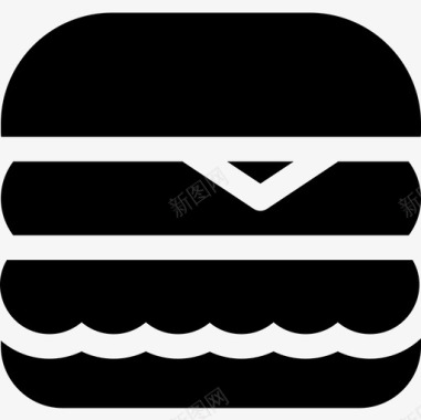 汉堡烧烤35填充图标图标