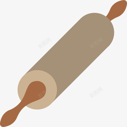 擀面杖面包房132扁平图标svg_新图网 https://ixintu.com 扁平 擀面杖 面包房