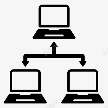 网络共享云计算连接图标图标