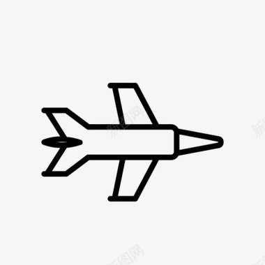 战斗机喷气式飞机军用飞机图标图标