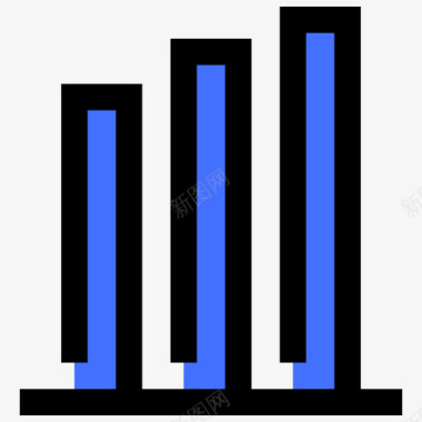 增长金融139蓝色图标图标