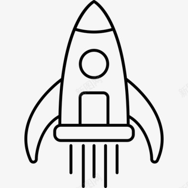 火箭外星飞船发射器图标图标