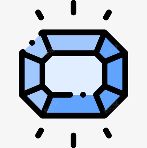 红宝石中世纪44线性颜色图标svg_新图网 https://ixintu.com 中世纪 红宝石 线性 颜色