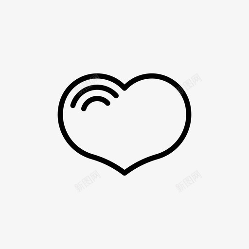 心心的标志喜欢图标svg_新图网 https://ixintu.com 办公室 喜欢 标志 爱的