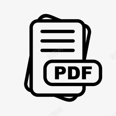 pdf文件扩展名文件格式文件类型集合图标包图标