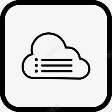 云数据文件存储图标图标
