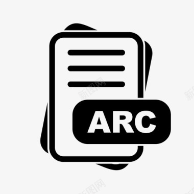 arc文件扩展名文件格式文件类型集合图标包图标