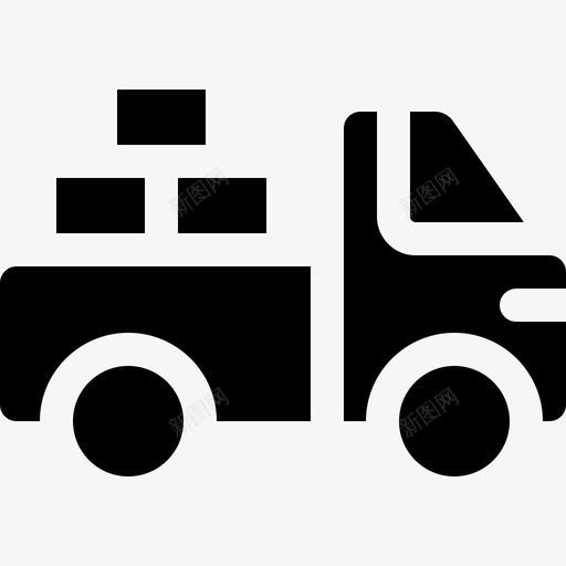 小型卡车农业49装满图标svg_新图网 https://ixintu.com 农业 卡车 小型 装满