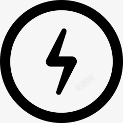 康斯循环电力充电电力图标高清图片