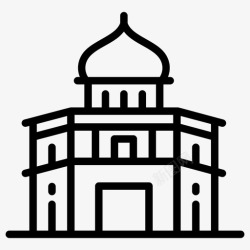 旁遮普hiranminar建筑hiranminar历史建筑图标高清图片