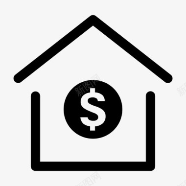 住宅金融房地产图标图标