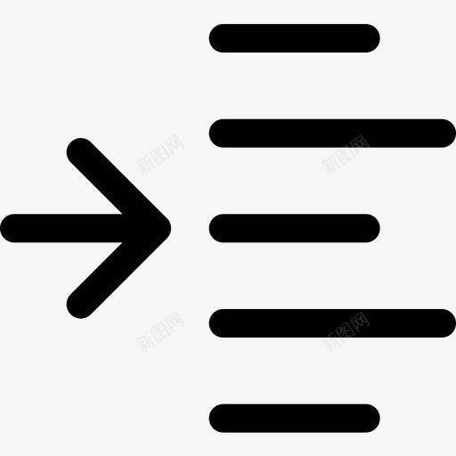 缩进对齐和第7段直线图标svg_新图网 https://ixintu.com 7段 对齐 直线 缩进