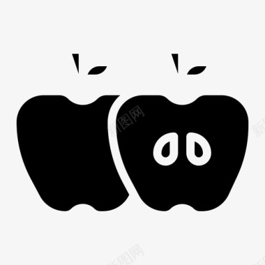 苹果减肥食物图标图标