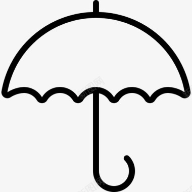 雨伞预测保险图标图标