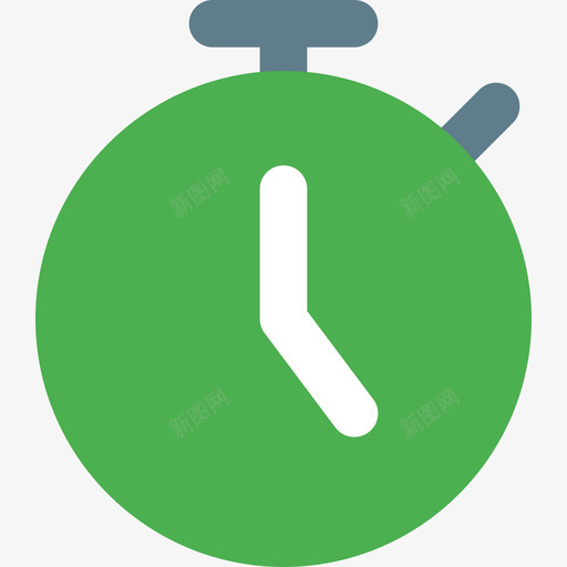计时器日期和时间6扁平图标svg_新图网 https://ixintu.com 扁平 日期 时间 计时器