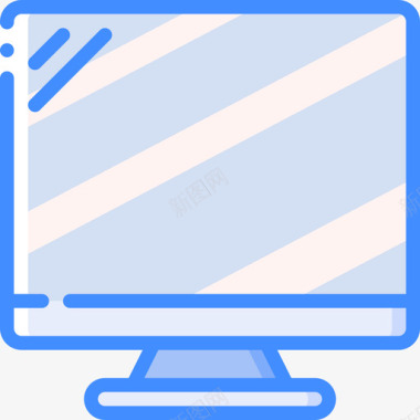 显示器计算机硬件28蓝色图标图标