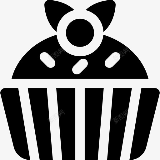 纸杯蛋糕甜点和糖果3个填充图标svg_新图网 https://ixintu.com 3个 填充 甜点 糖果 纸杯 蛋糕