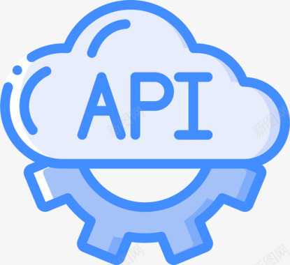 Api信息技术10蓝色图标图标