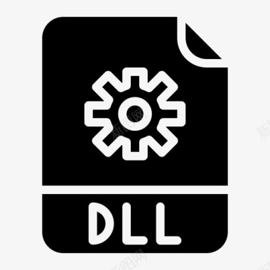 Dll文件扩展名3glyph图标图标