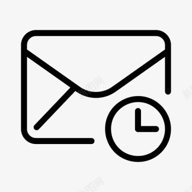日程安排沟通电子邮件图标图标