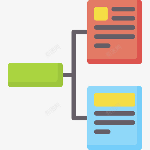组织结构图用户体验31扁平图标svg_新图网 https://ixintu.com 体验 扁平 用户 组织 组织结构 结构图