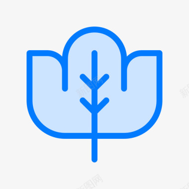 枫叶加拿大2蓝色图标图标